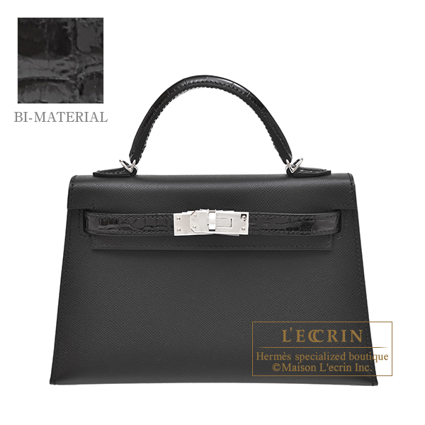 Hermes Kelly 20 Touch Alligator Black Madame Leather PHW