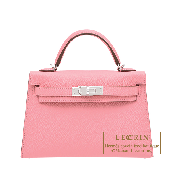 Hermes Kelly 20 Sellier Rose Confetti Epsom Leather PHW
