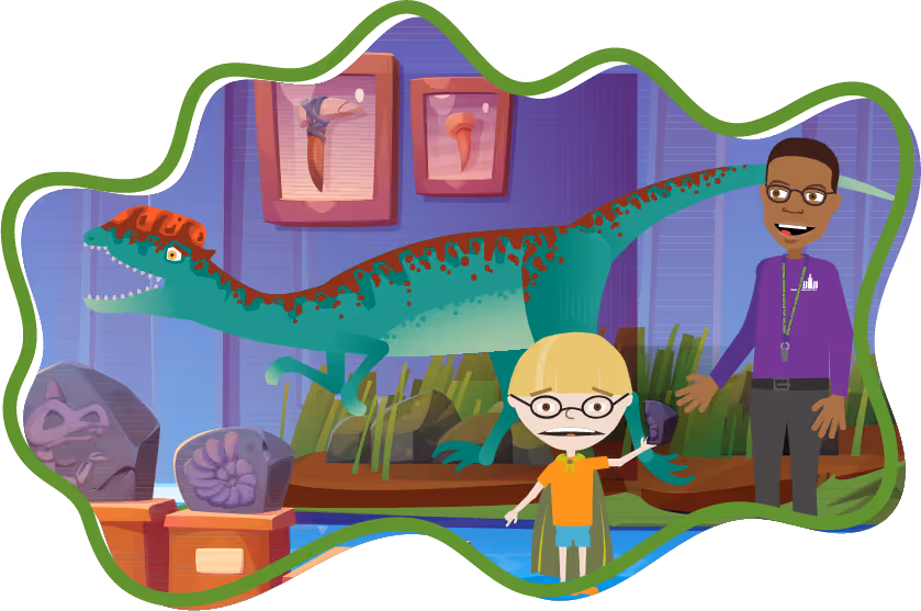 Illustration of children being honest in the Stepping Stones Village