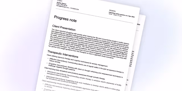 Writing great progress notes: when to use which template and why
