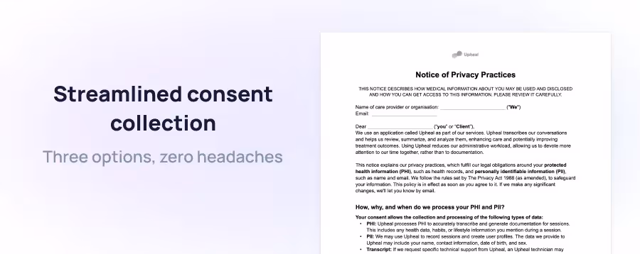 We’ve simplified consent collection