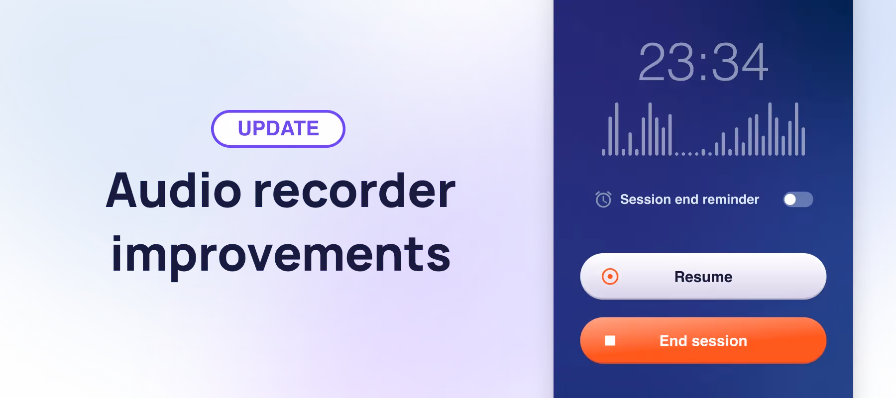 Audio recording just got easier
