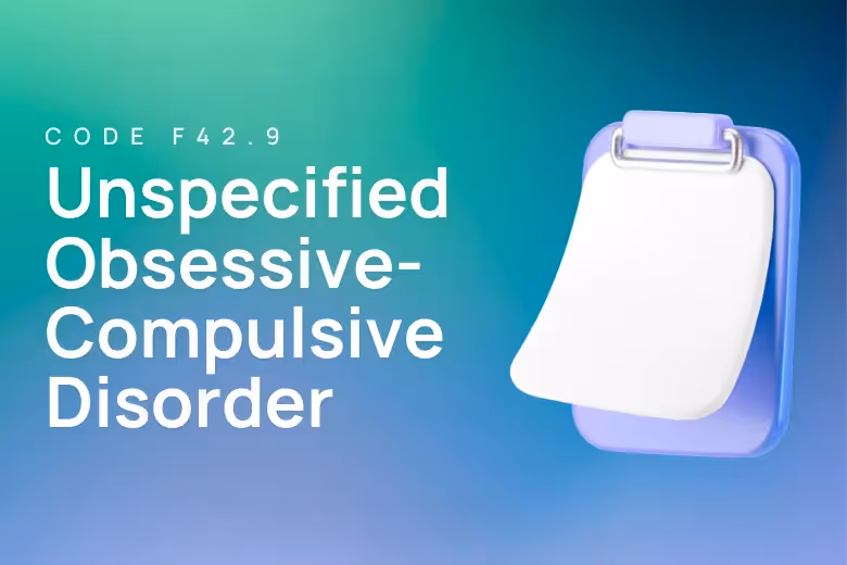 ICD-10 code for unspecified OCD