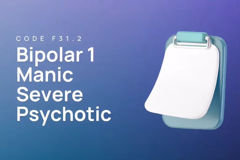 ICD-10 code for F31.2: Bipolar disorder, current episode manic severe with psychotic features