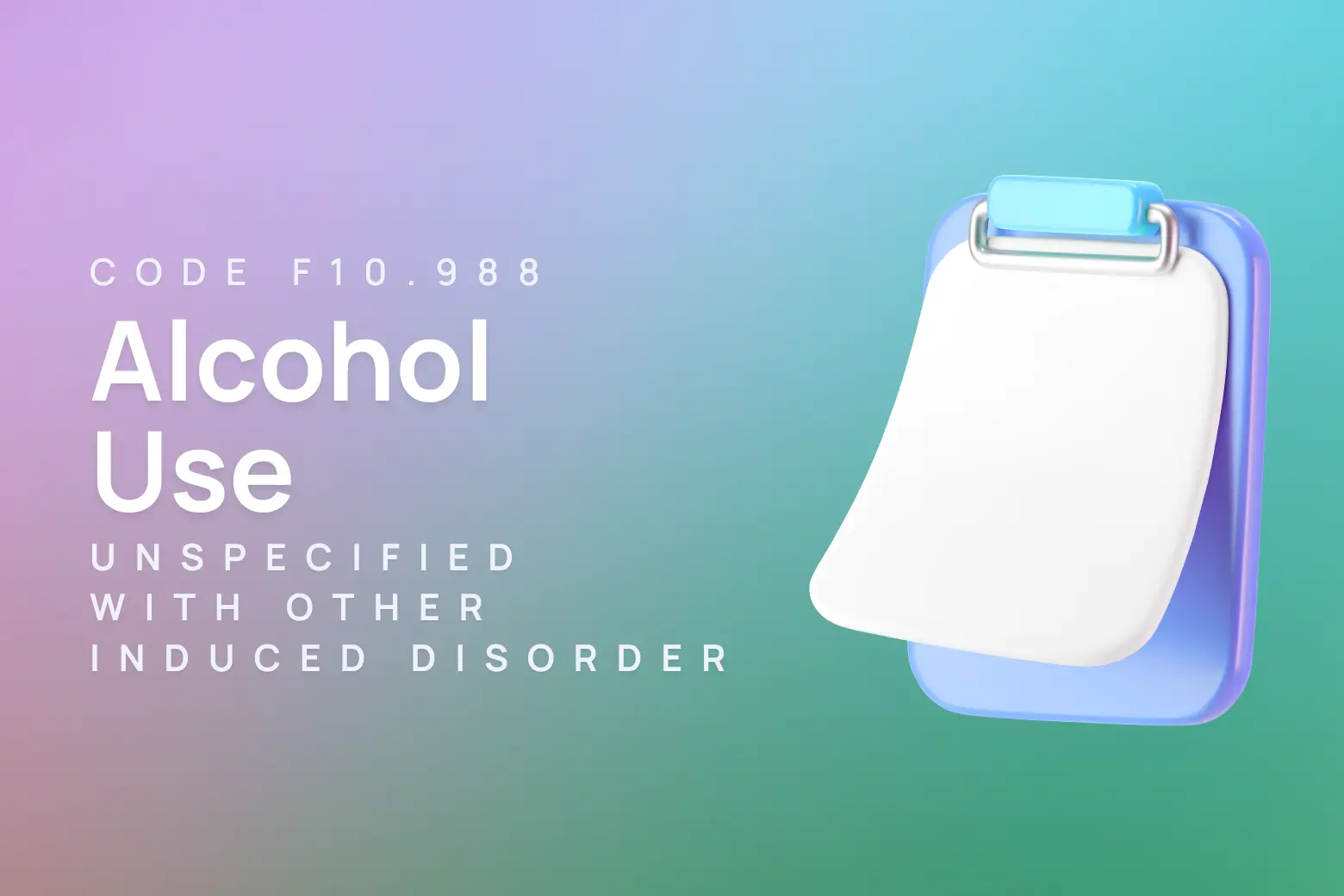 ICD-10 code for alcohol use, unspecified with other alcohol-induced disorder