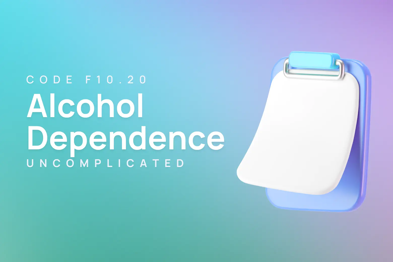 ICD-10 code for alcohol dependence, uncomplicated