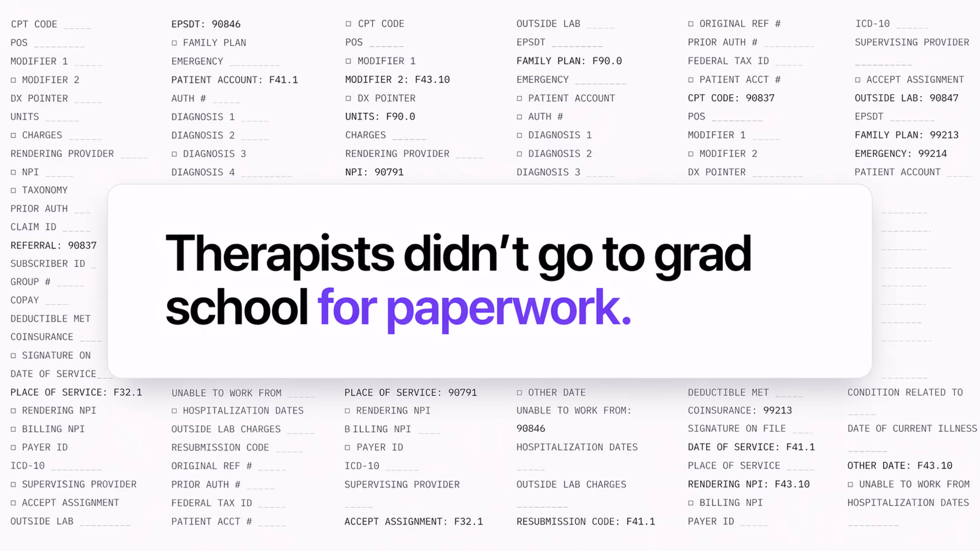 Therapists didn't go to grad school for this