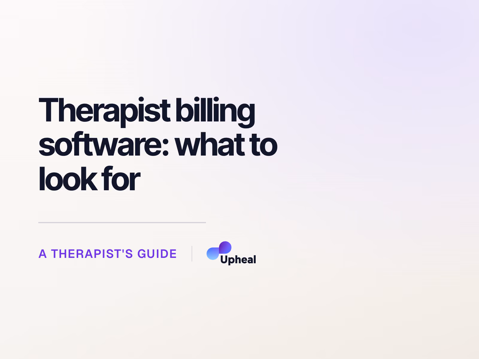 Therapist billing software: what to look for (2026)