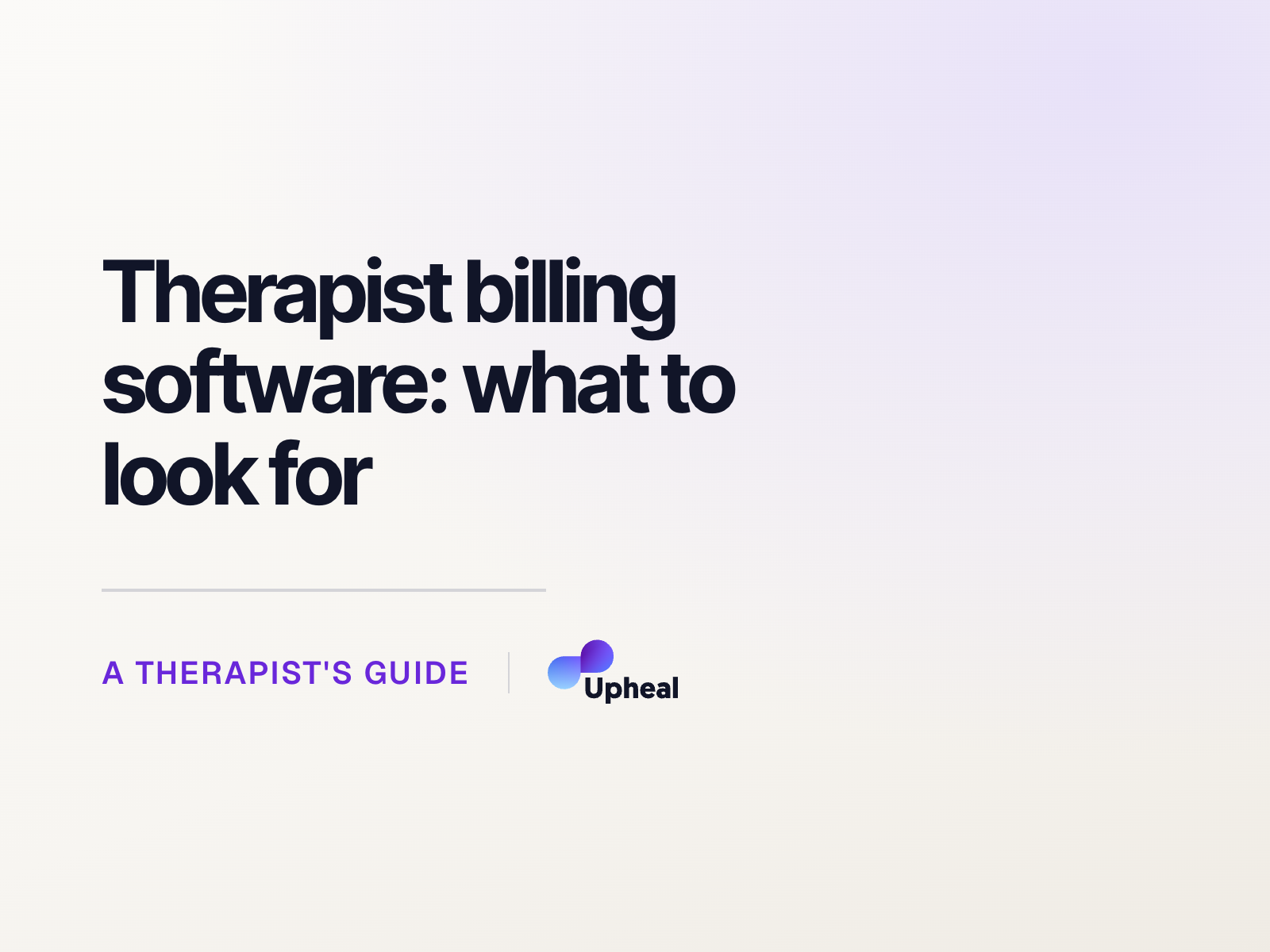 Therapist billing software: what to look for (2026)