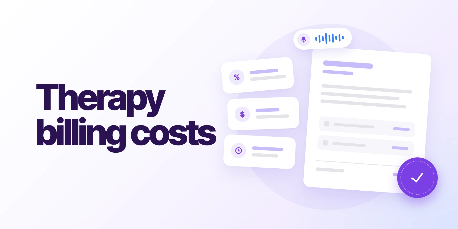 Therapy billing service cost: flat fee vs. hourly vs. percentage