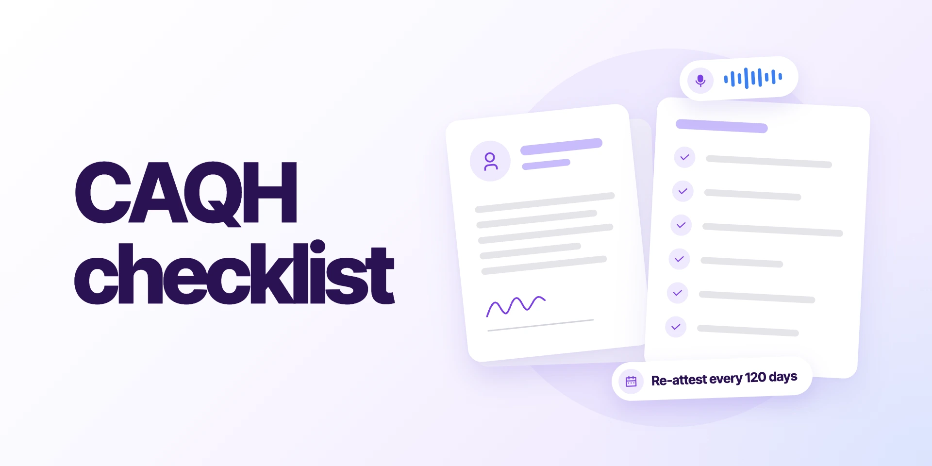 CAQH profile checklist for therapists: documents & setup