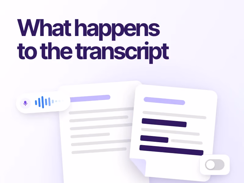 What does SimplePractice's Note Taker do with your session transcripts?