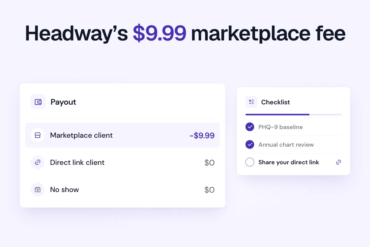 Headway's $9.99 marketplace fee: who pays, when it starts