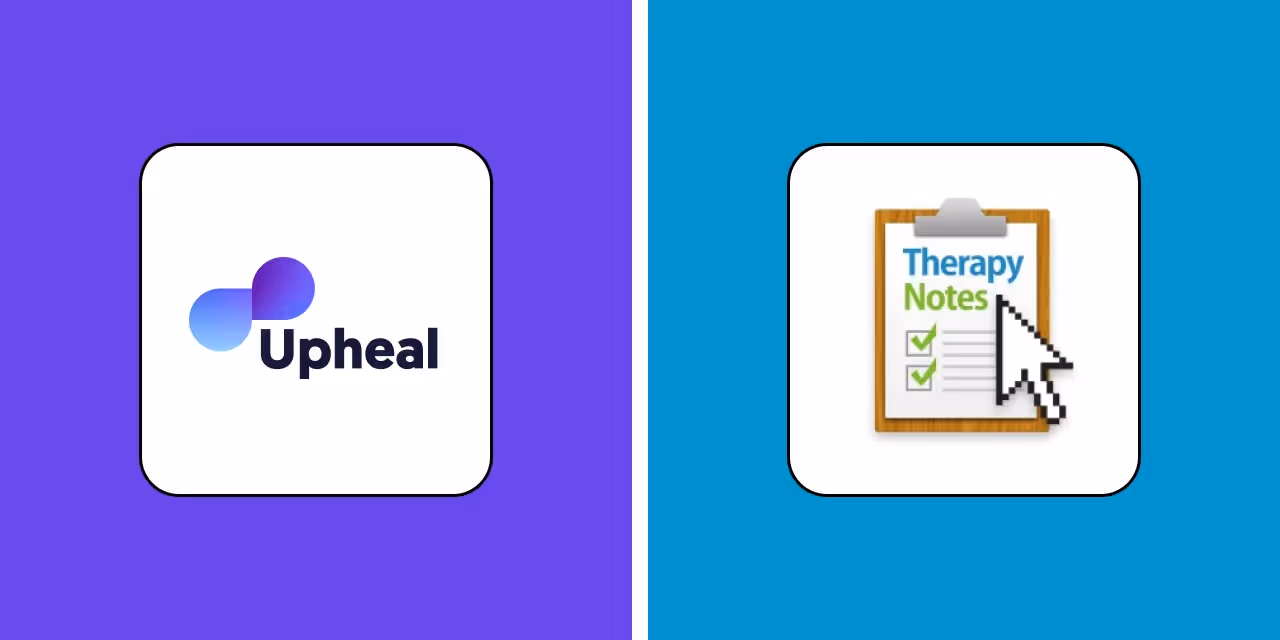 Upheal vs TherapyNotes: Billing, AI Notes, and EHR pricing compared