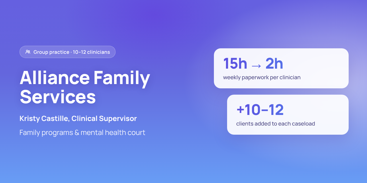 How Alliance Family Services cut paperwork from 15 hours to 2