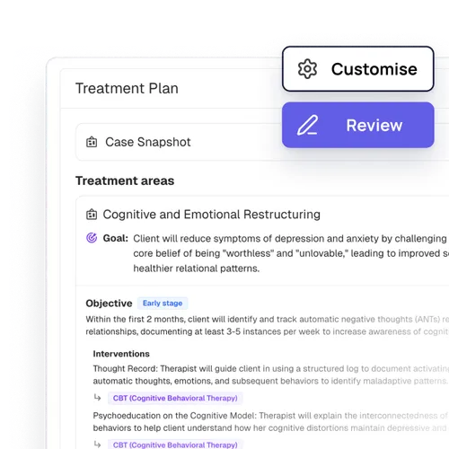 SMART treatment plans