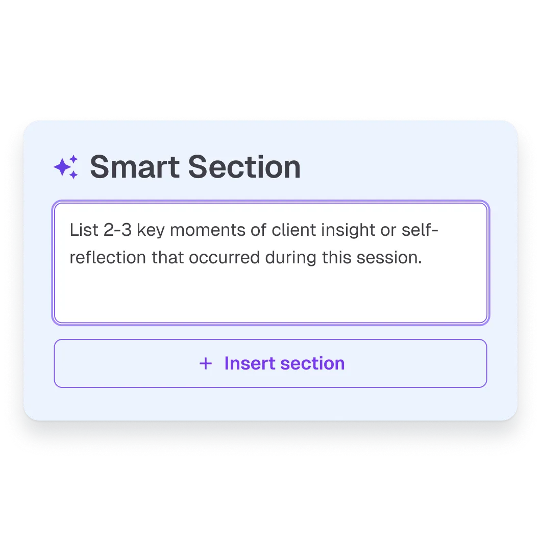Create custom sections in your own style