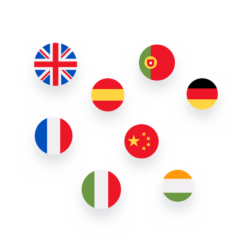 Create notes in multiple languages