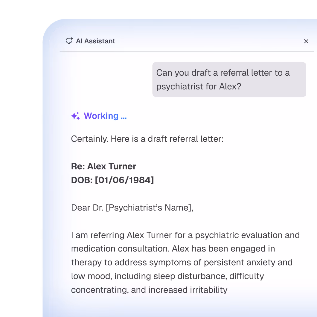 Turn clinical thinking into documentation instantly