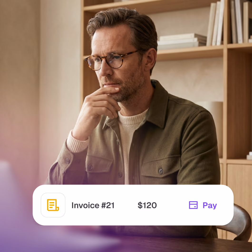 Clients pay in the Client Portal