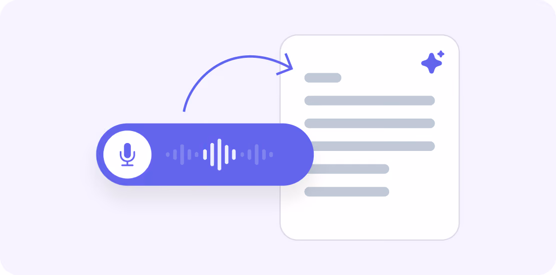 Recorded therapy session converted into an AI-generated note