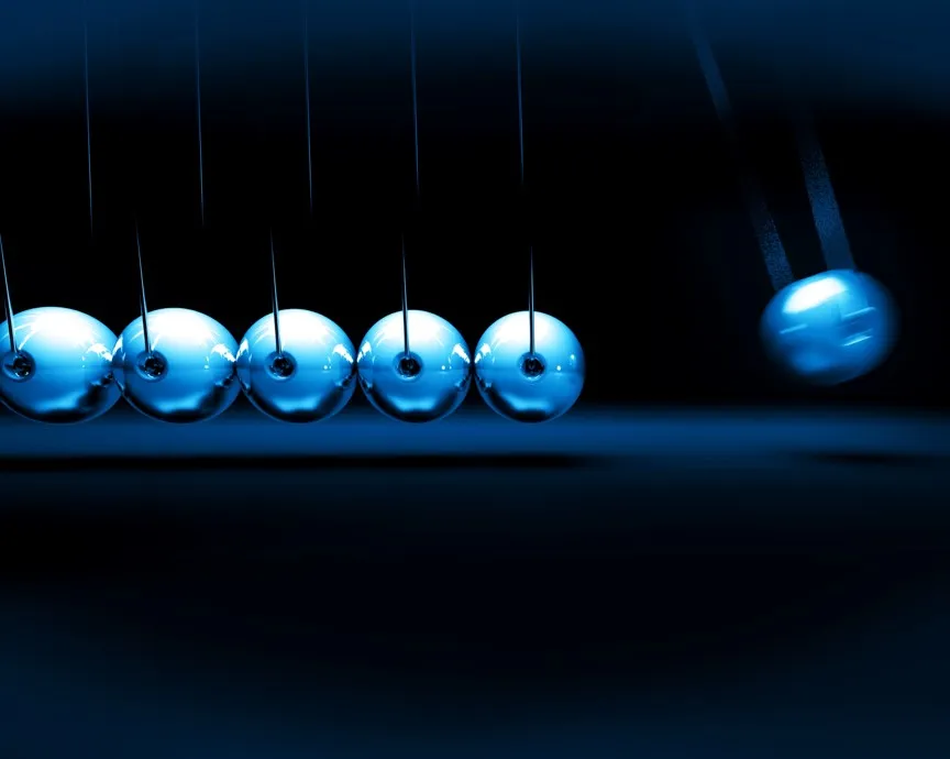 Worker Using a Computer Image