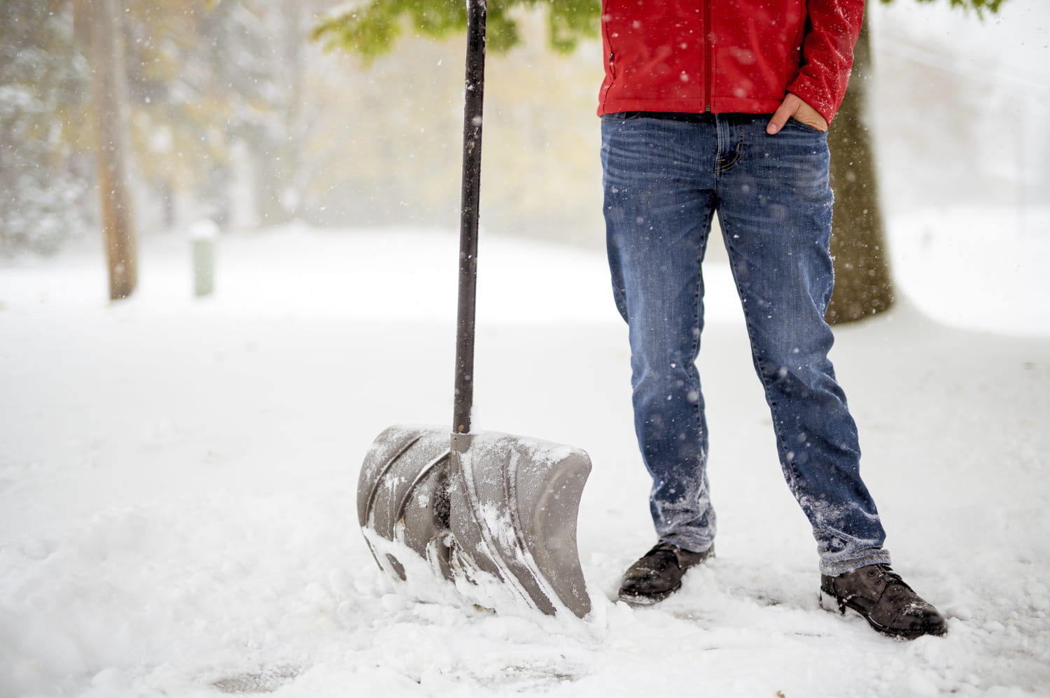 a man providing snow removal services