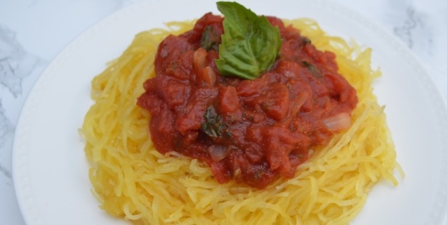 Spaghetti Squash with Marinara Recipe | Risa Groux Nutrition