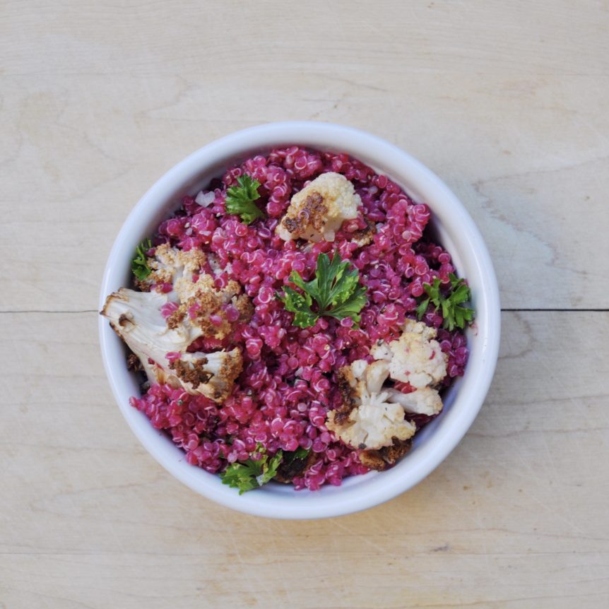 Beet Quinoa with Cauliflower Recipe | Risa Groux Nutrition
