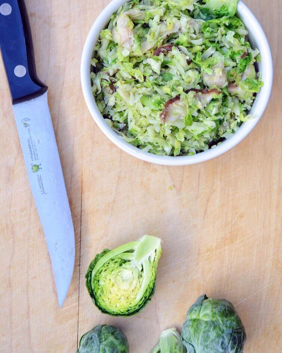 Shaved Brussel Sprouts Recipe | Risa Groux Nutrition