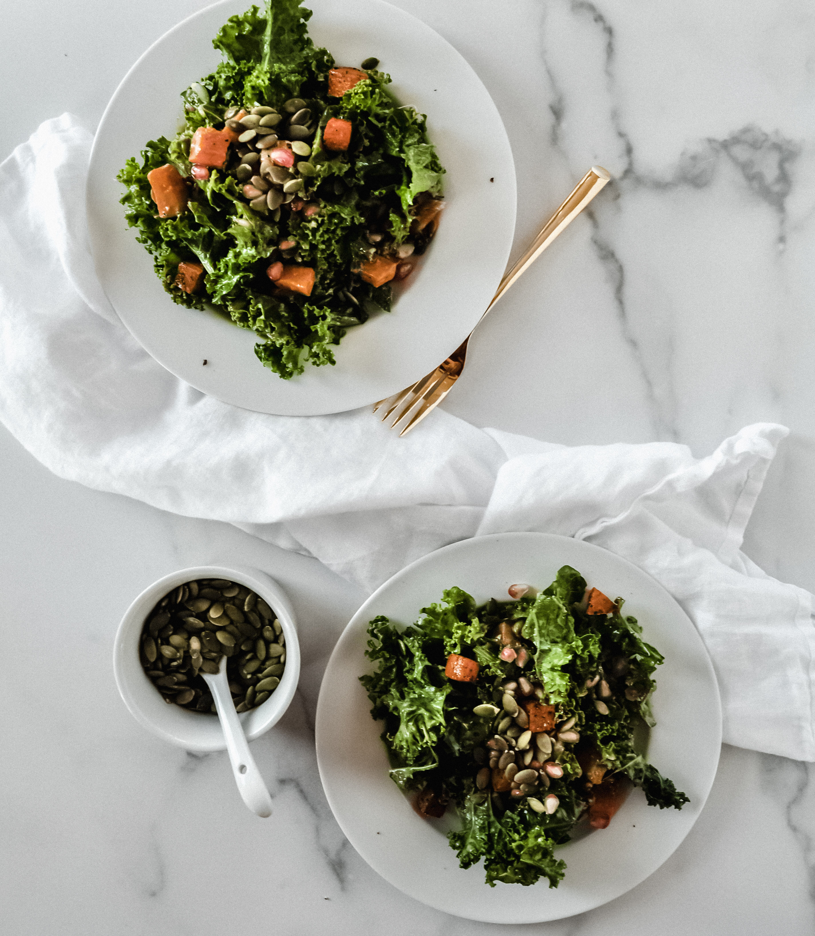 Autumn Kale Salad Recipe | Risa Groux Nutrition