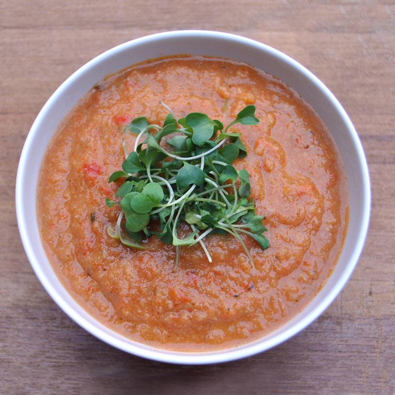 Roasted Red Pepper Soup Recipe | Risa Groux Nutrition