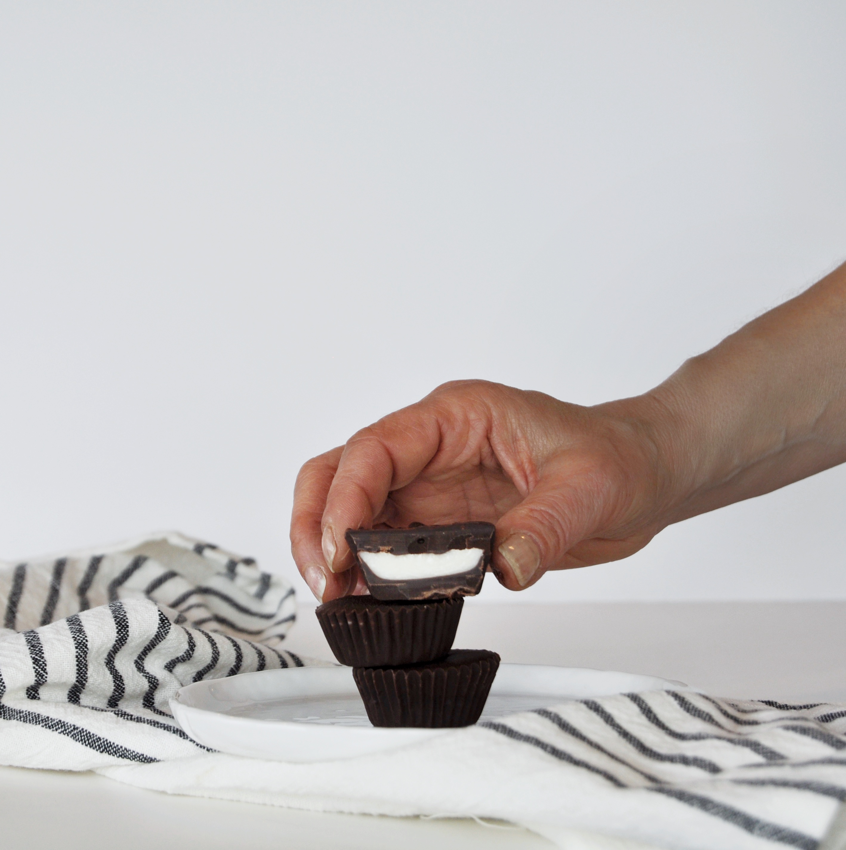 Dark Chocolate Peppermint Cups Recipe | Risa Groux Nutrition