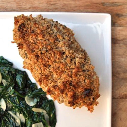 Macadamia Crusted Chicken Recipe | Risa Groux Nutrition