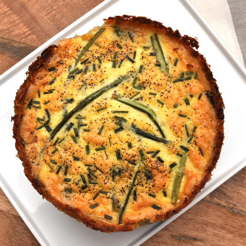 Sweet Potato Crusted Quiche Recipe | Risa Groux Nutrition