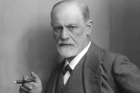 Sigmund Freud, fundador da psicanálise, em fotografia clássica