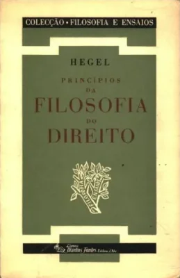 Capa do livro Princípios da Filosofia do Direito de Hegel