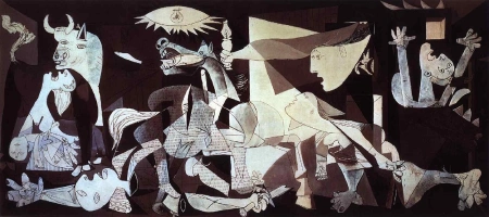 Painel completo da pintura Guernica de Pablo Picasso