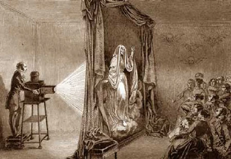 Lanterna mágica, dispositivo de projeção de imagens utilizado antes do cinema