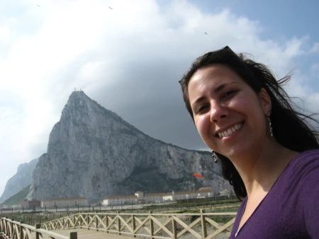 Mulher em viagem em La Línea, Espanha, em 2009