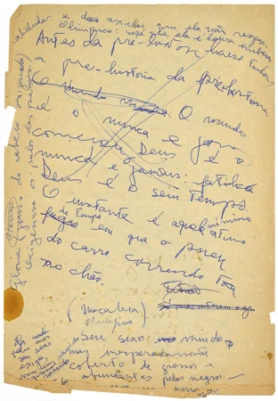 Manuscrito de A Hora da Estrela, de Clarice Lispector