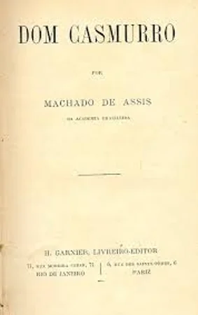 Capa da primeira edição de Dom Casmurro, de Machado de Assis