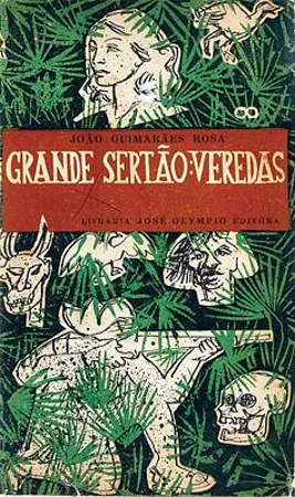 Capa de edição de Grande Sertão: Veredas, de Guimarães Rosa