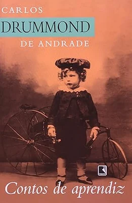 Capa do livro Contos de aprendiz, com criança em destaque e fundo em tons sépia.