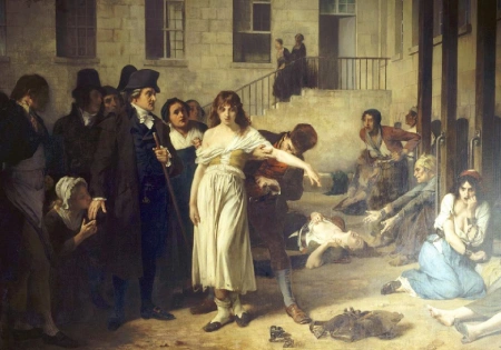 Pinel libertando pacientes do Hospital de Salpêtrière