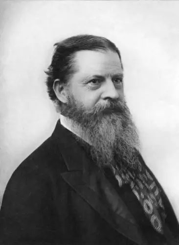 Retrato em preto e branco de Charles Sanders Peirce
