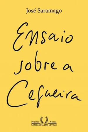 Capa amarela do livro Ensaio sobre a Cegueira, de José Saramago