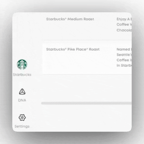 An animated gif showing how to find ProductDNA from the home screen.