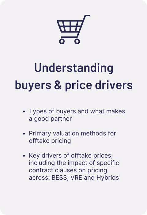 Understanding buyers & price drivers