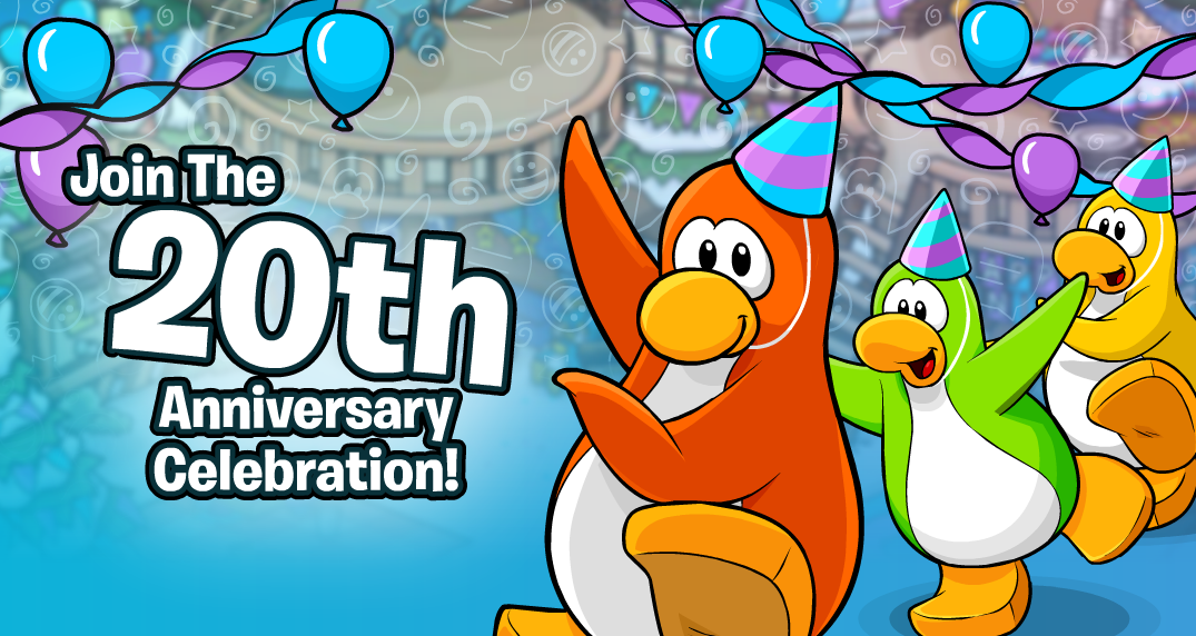 Club Penguin's 20th Anniversary Party is Here!